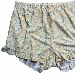 Weekend Edition Floral Print Women's Sleep Shorts Medium
